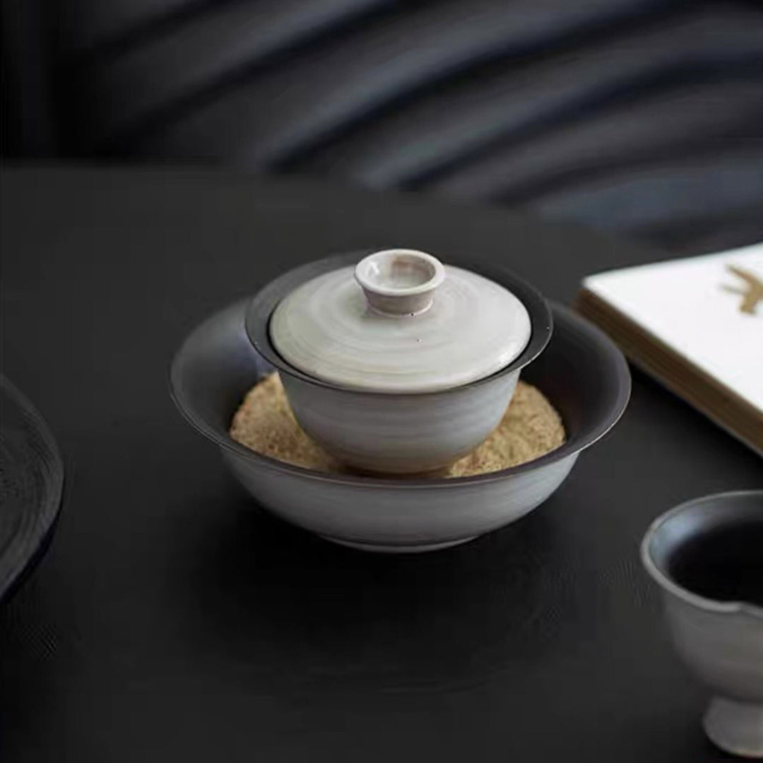 Unique Vintage Hand-crafted Gaiwan tea set