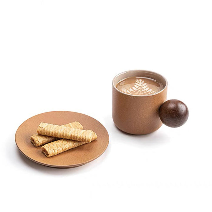 Christmas Cozy coffee/tea Mug set | 6oz espresso cup with saucer | New Year Gift