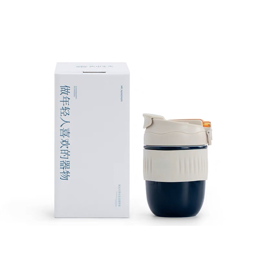 Outdoor 11oz small ceramic Tumbler | Cute Travel Mug with Lid and Straw