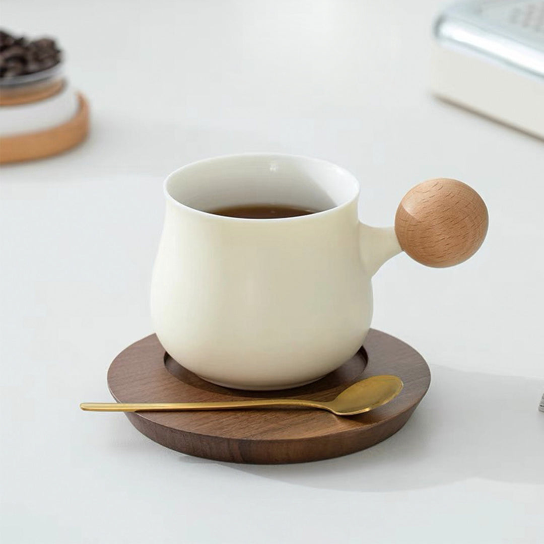Personalized espresso/tea cup with saucer set - Teaware Space