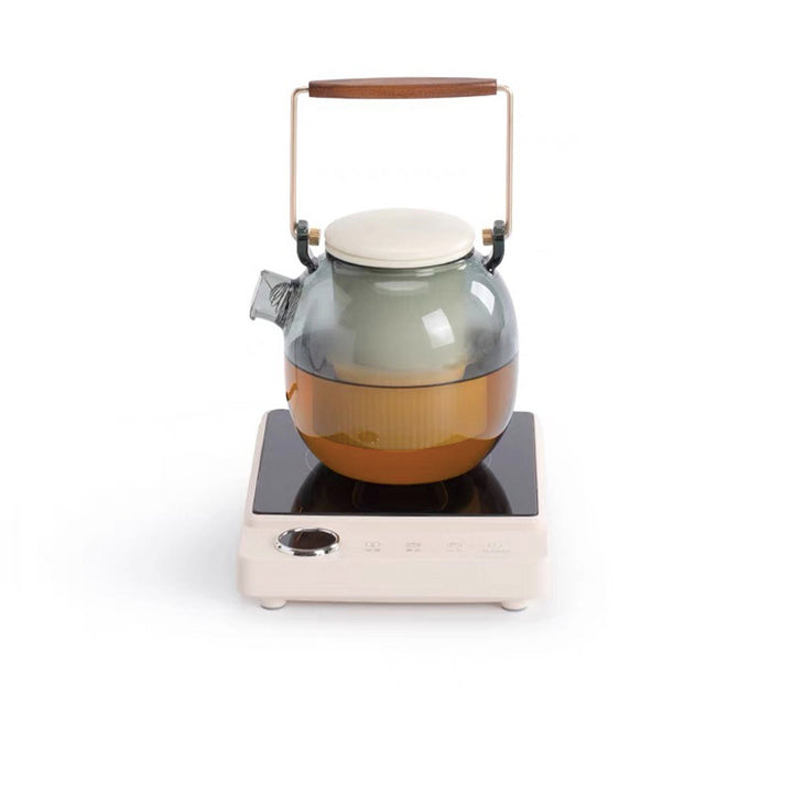 Modern Glass tea kettle with Electric stove - Teaware Space