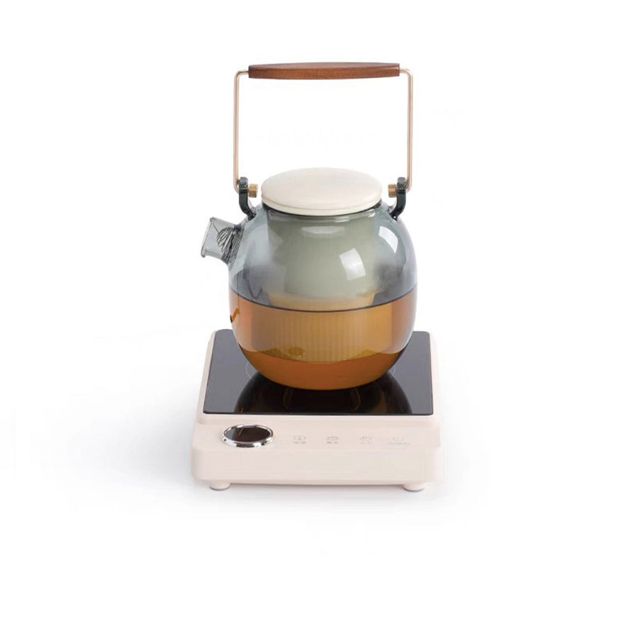 Modern Glass tea kettle with Electric stove - Teaware Space