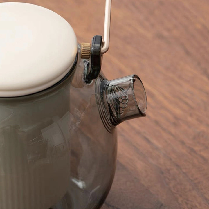 Modern Glass tea kettle with Electric stove - Teaware Space
