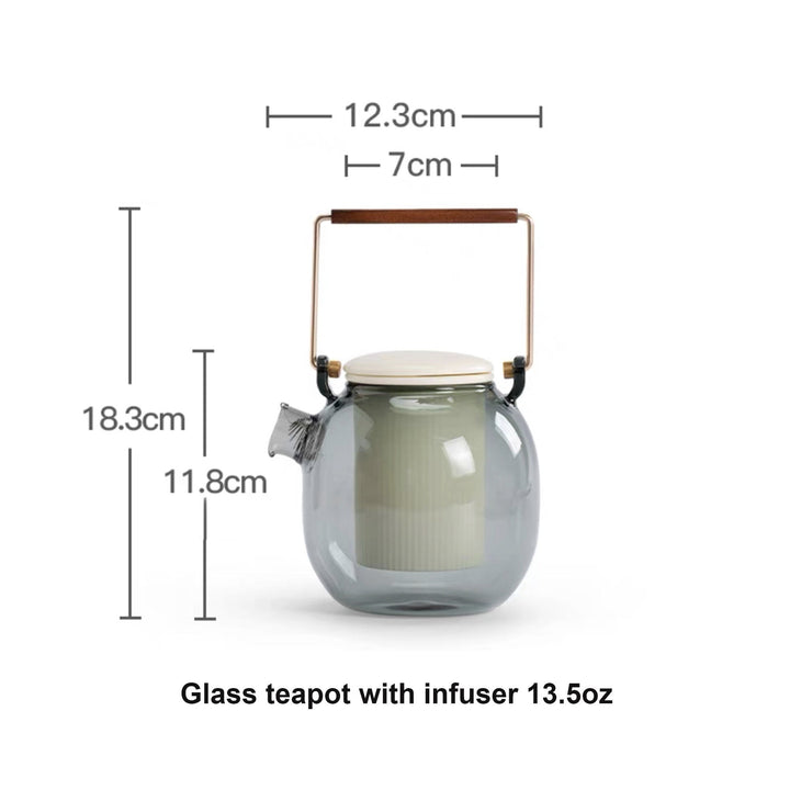 Modern Glass tea kettle with Electric stove - Teaware Space