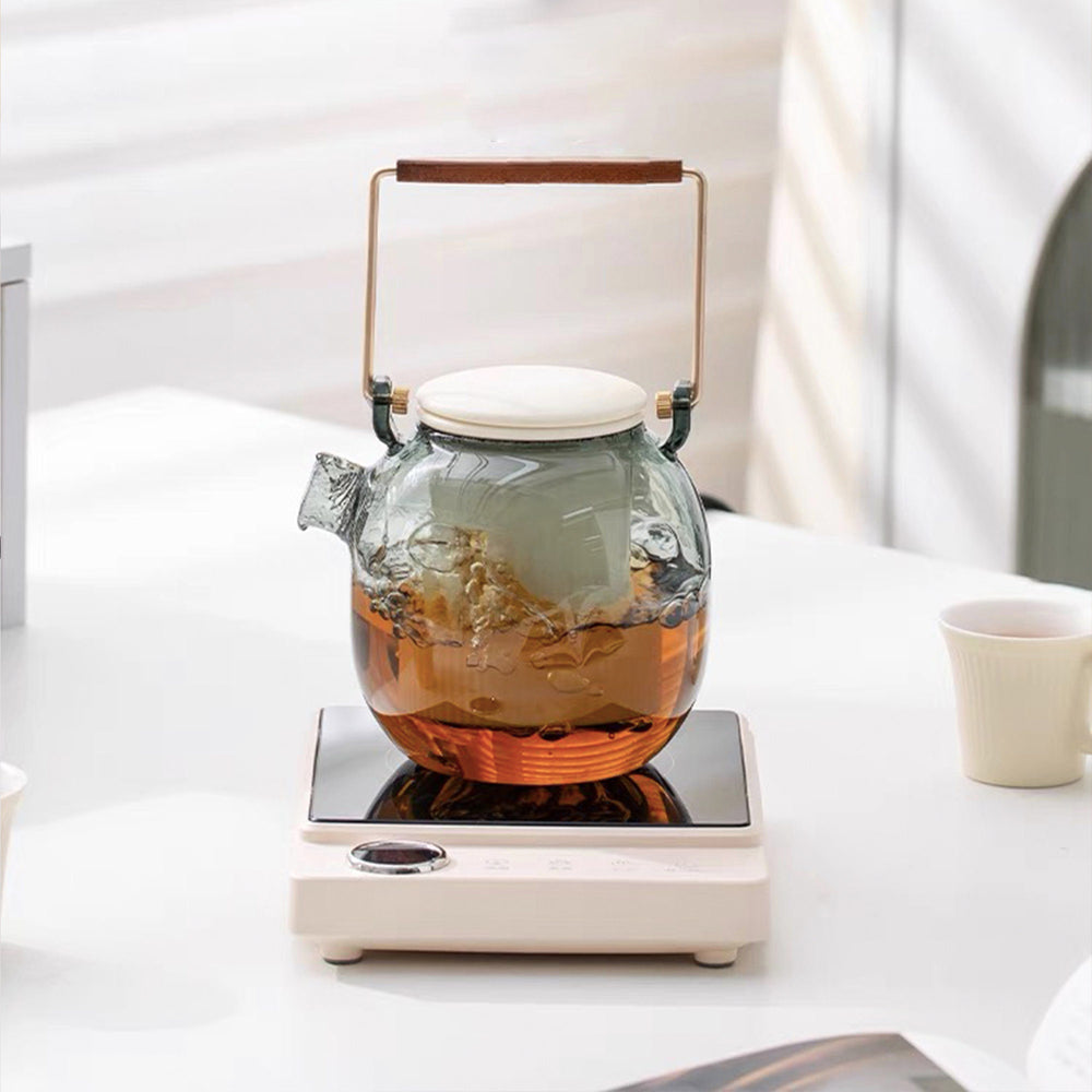 Modern Glass tea kettle with Electric stove - Teaware Space