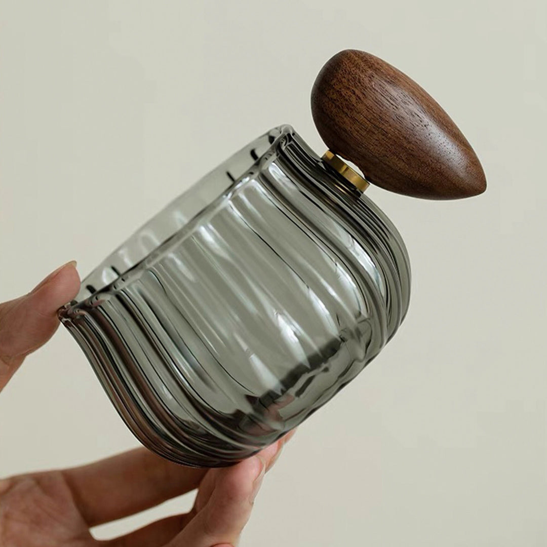 Tasse en verre à expresso confortable avec ensemble de sous-verres