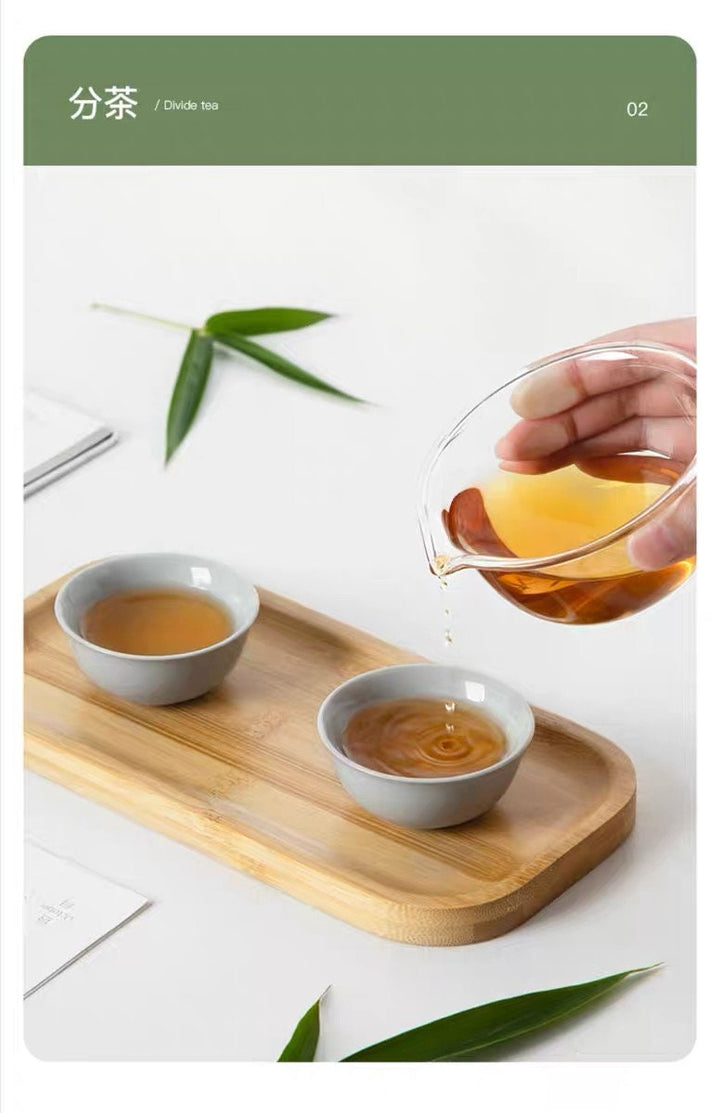 Custom Travel Gaiwan tea set for Two | Portable teapot set