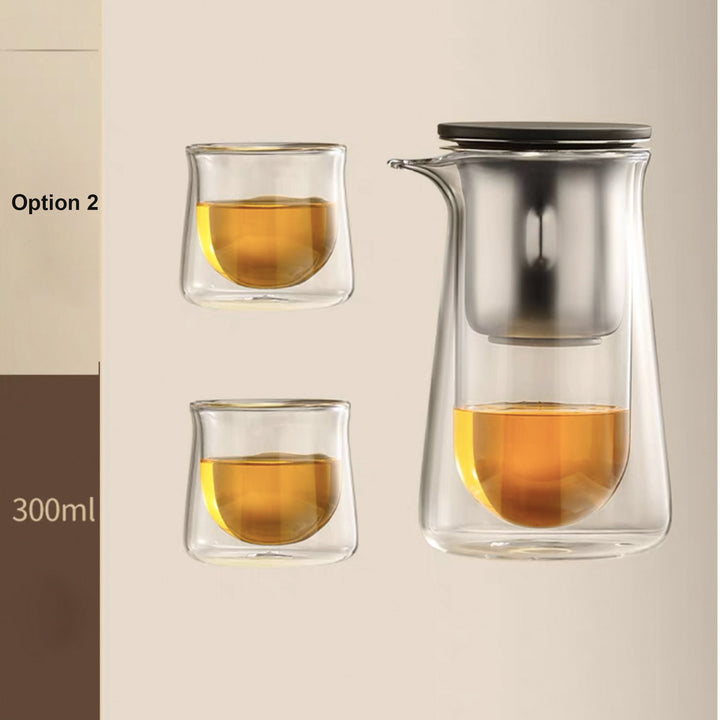 semi automatic teapot with cups