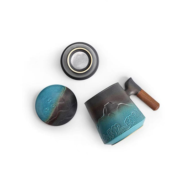 Japanese Hand-crafted tea mug with infuser - Teaware Space