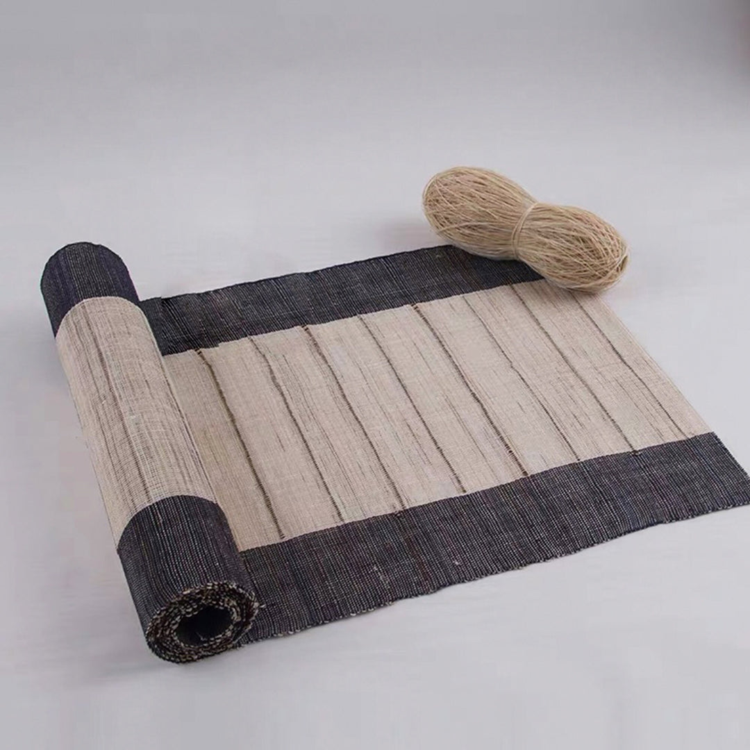 Custom size boho Jute tea/coffee Table runner | Dining/Yoga table decor |  gift for her