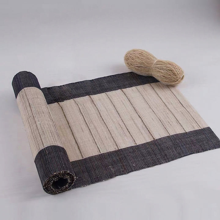 Custom size boho Jute tea/coffee Table runner | Dining/Yoga table decor |  gift for her