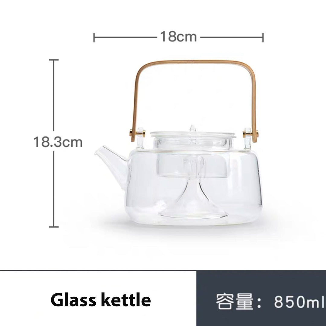 Cozy glass tea kettle with Electric stove | stove top teapot | Home decor | Wedding gift