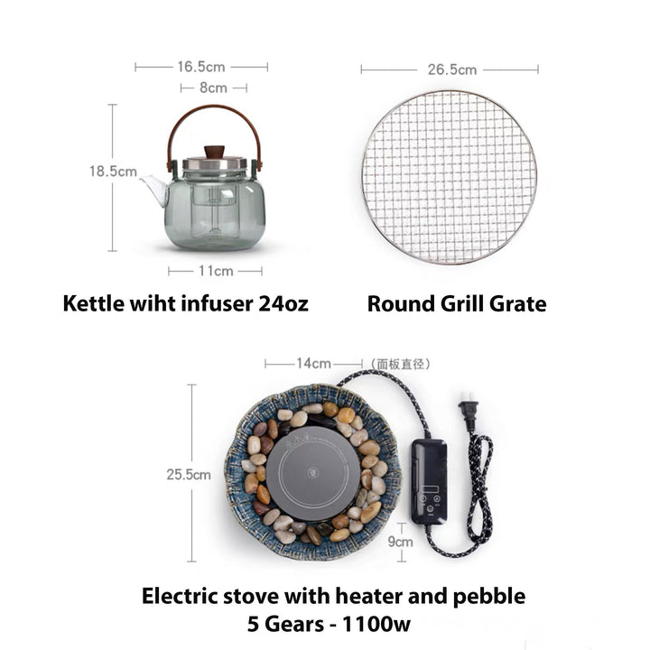 Creative Tea kettle with baking function  electric Stove - Teaware Space