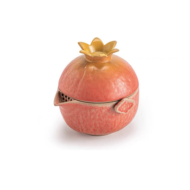 Portable Pomegranate teapot with cups | Travel tea set - Teaware Space