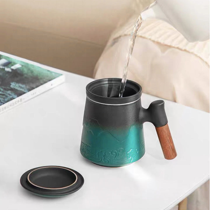 Japanese Hand-crafted tea mug with infuser - Teaware Space