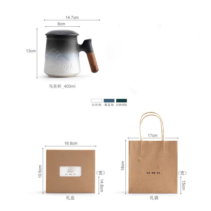 Japanese Hand-crafted tea mug with infuser - Teaware Space