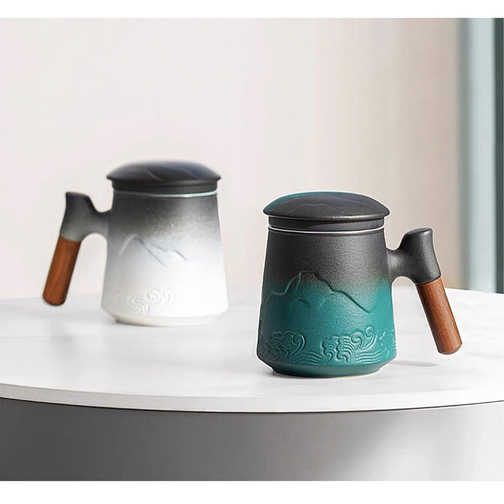 Japanese Hand-crafted tea mug with infuser - Teaware Space