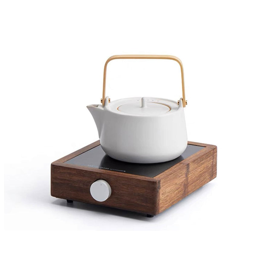 Modern tea kettle with Electric temperature control stove | stove top glass teapot | dining decor | Housewarming gift - Teaware Space