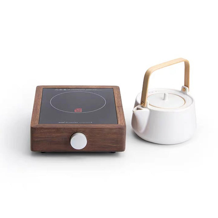 Modern tea kettle with Electric temperature control stove | stove top glass teapot | dining decor | Housewarming gift - Teaware Space