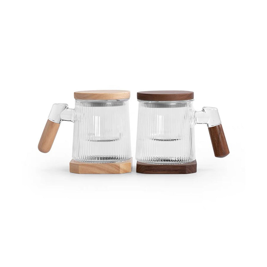 Multi-types Modern Glass Tea/coffee cup with saucer - Teaware Space