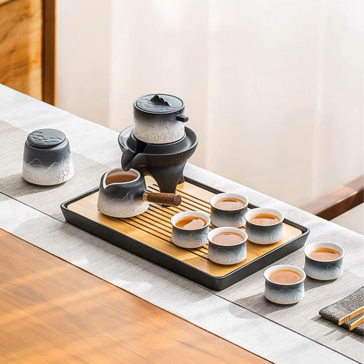 Semi automatic tea set with kettle | Chinese kungfu tea ceremony set