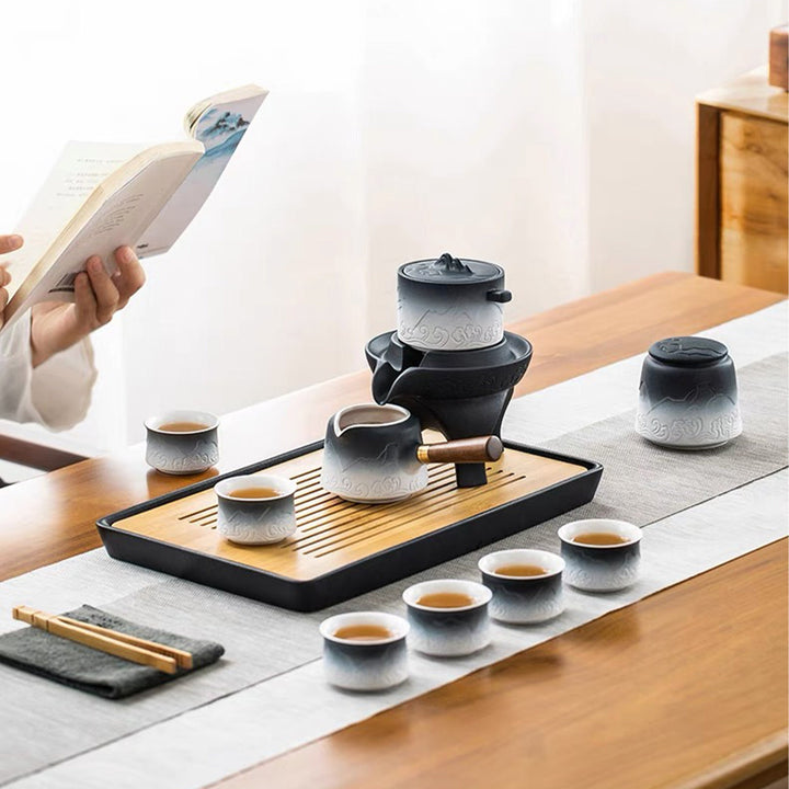 Semi automatic tea set with kettle | Chinese kungfu tea ceremony set