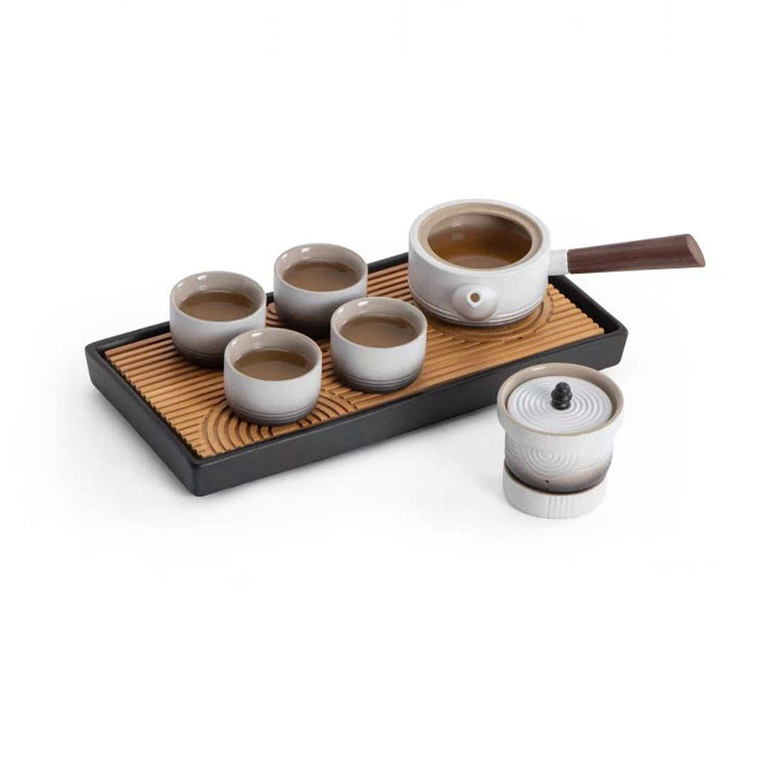 Personalized kungfu tea set with tray | 1 teapot, 4 cups set