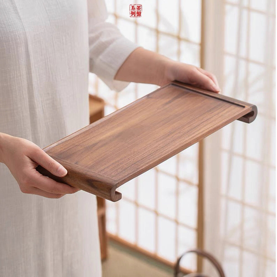Cozy Wooden Tea Serving Tray - Teaware Space