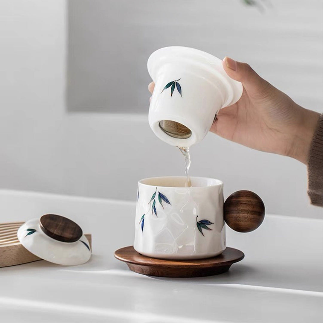Hand-painted boho tea&coffee mug set - Teaware Space