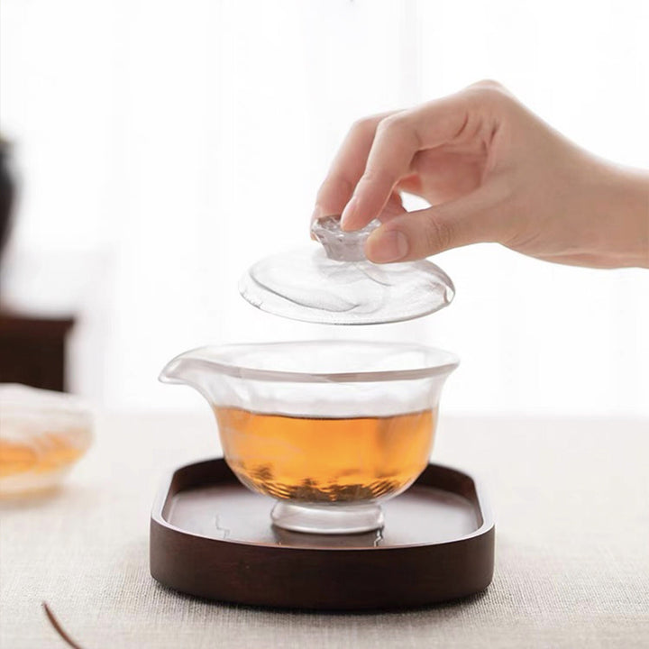 Hand crafted Unique Gaiwan tea set | ice glazed teapot - Teaware Space