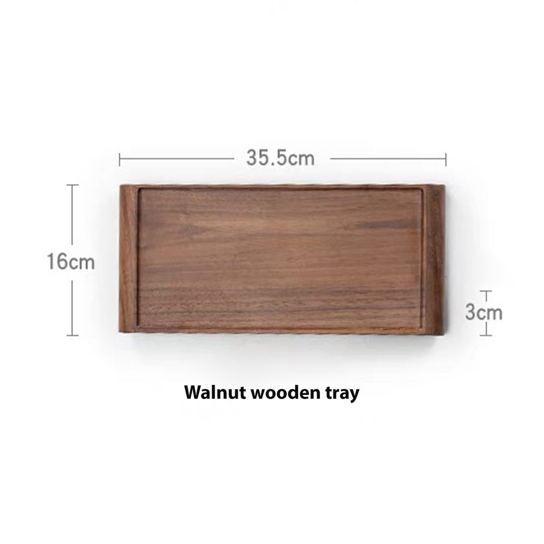 Cozy Wooden Tea Serving Tray - Teaware Space