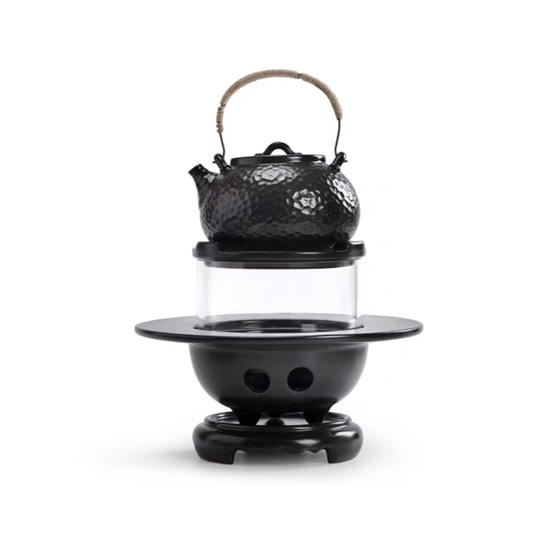 Unique Pottery Charcoal Stove and kettle set | Housewarming gift - Teaware Space