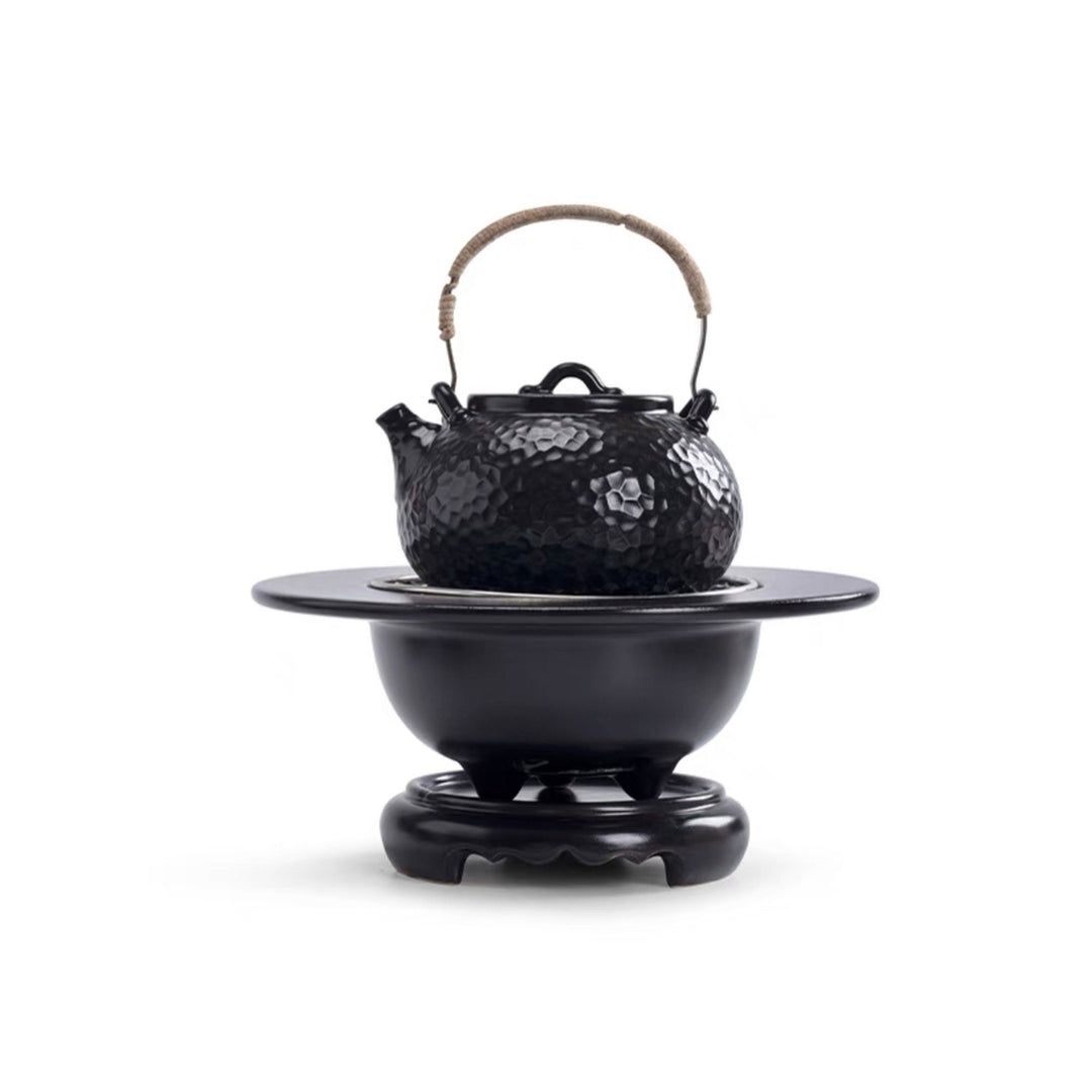 Unique Pottery Charcoal Stove and kettle set | Housewarming gift - Teaware Space