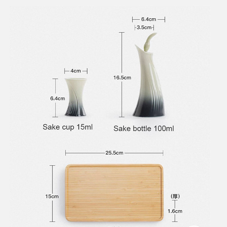 The Dance of Obsession - Handmade ceramic sake set