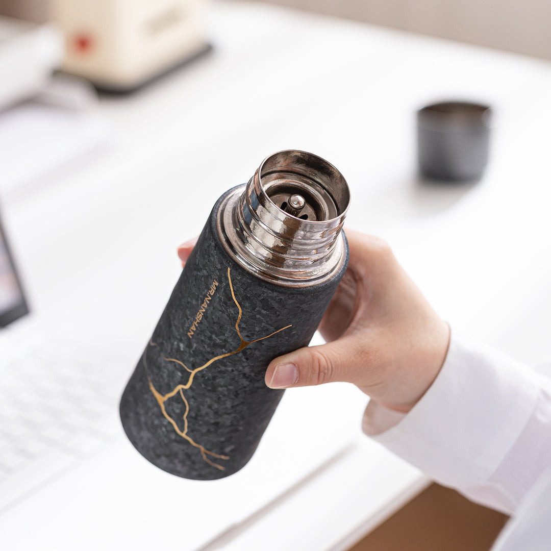 Ink Rock - Black Titanium Thermos 14oz