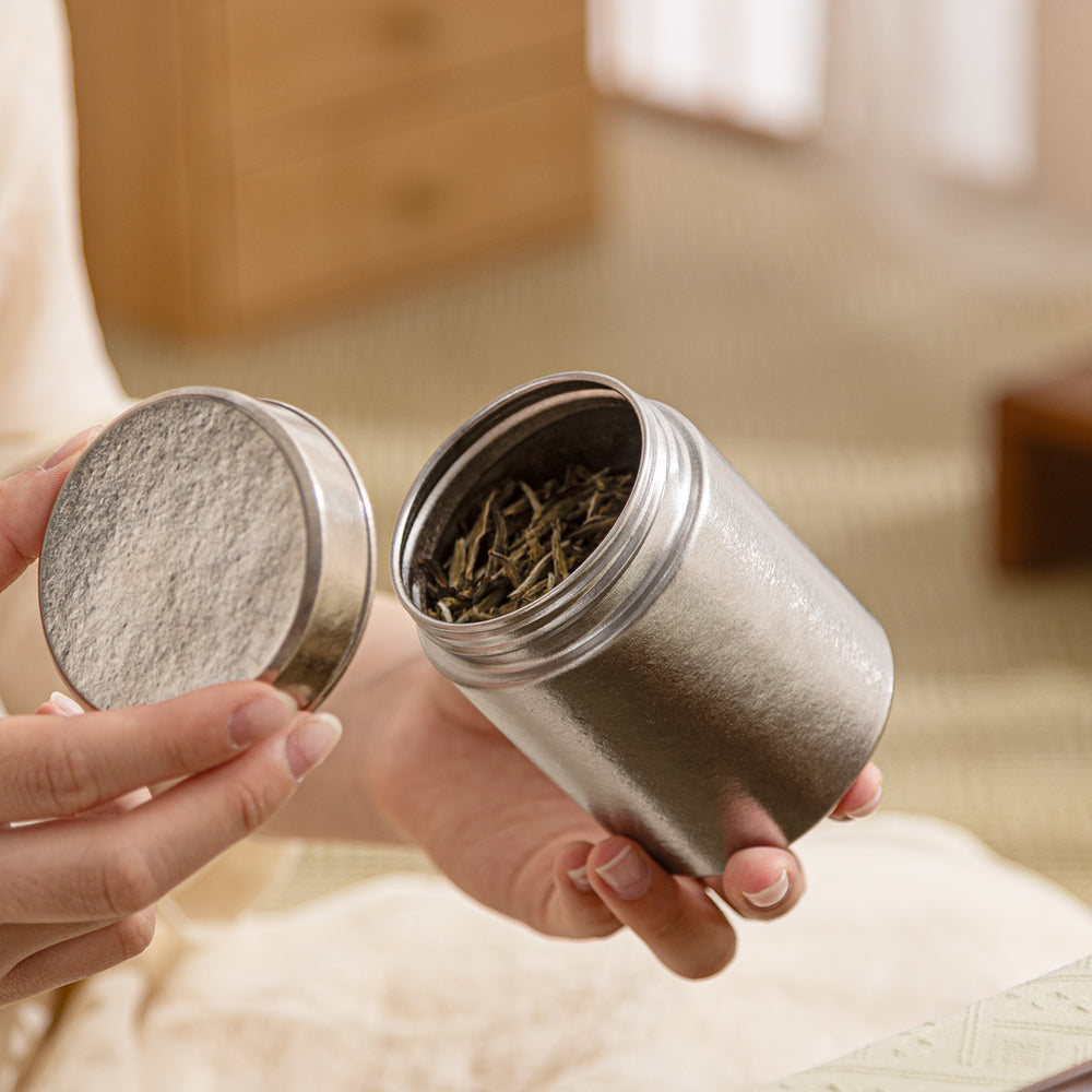 Simple Cloud - Titanium handmade tea container 275ml - Teaware Space