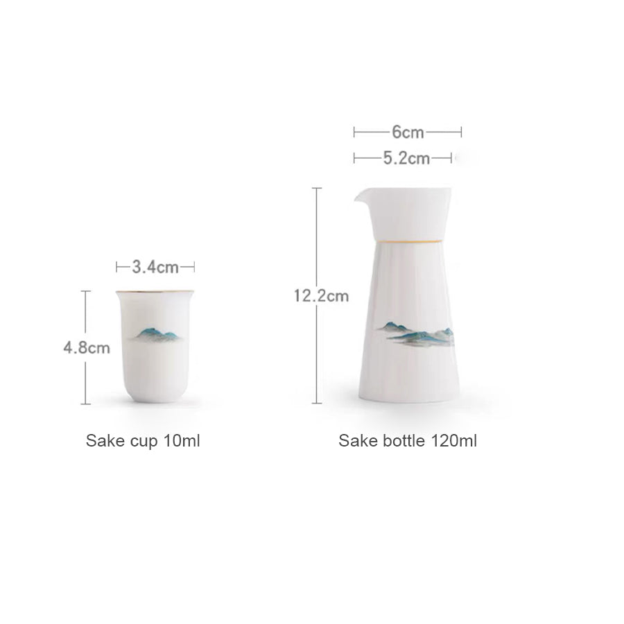 Thousands of Miles - Vintage Japanese Sake Set of 7