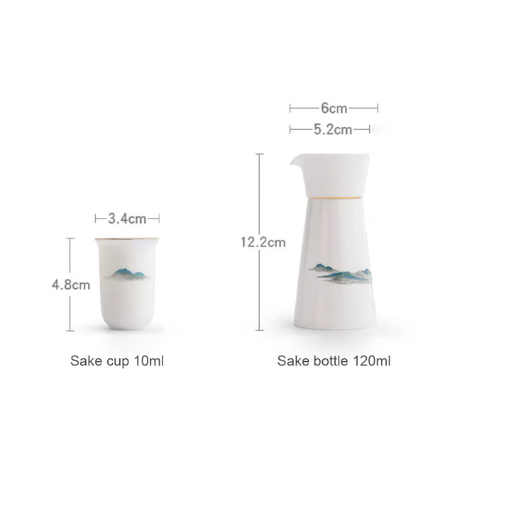 Thousands of Miles - Vintage Japanese Sake Set of 7