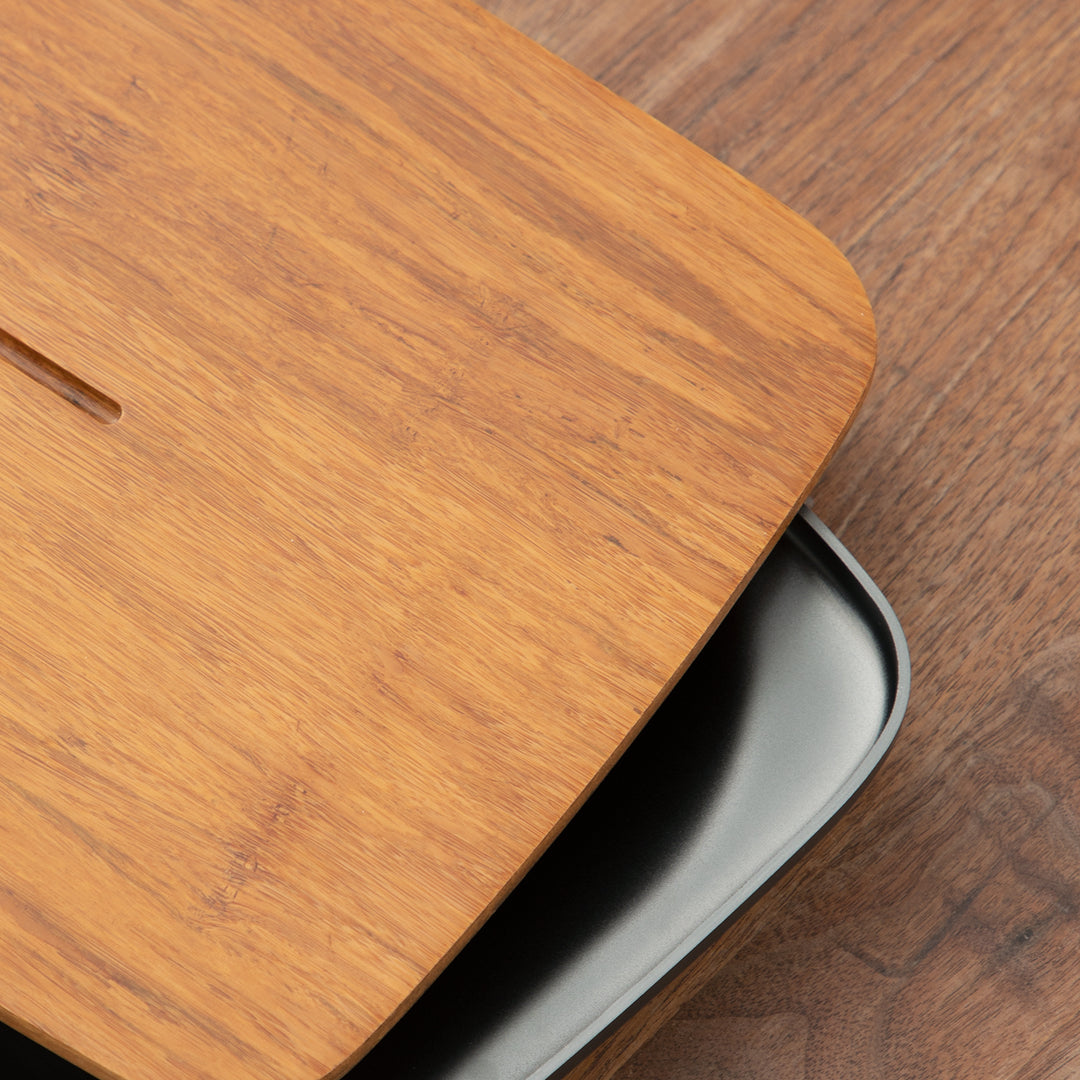 Returning to Seclusion - Personalized Bamboo tea tray with drainer