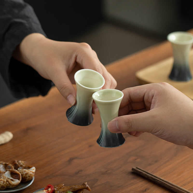 The Dance of Obsession - Handmade ceramic sake set