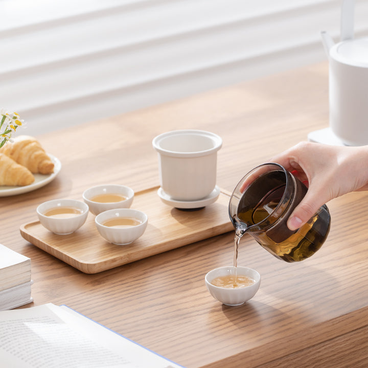 All-in-one teapot set for chinese tea brewing