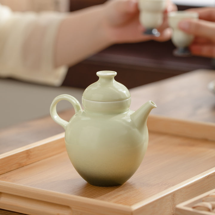 A Sip of Simple Pleasures - Personalized green sake set