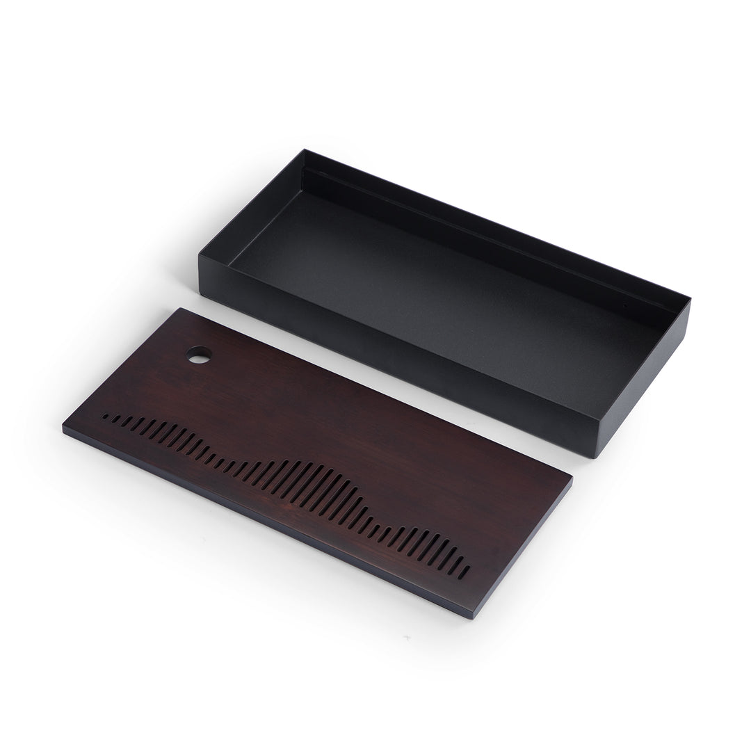 Silent Hill – Bamboo & Metal Tea Tray with Drain