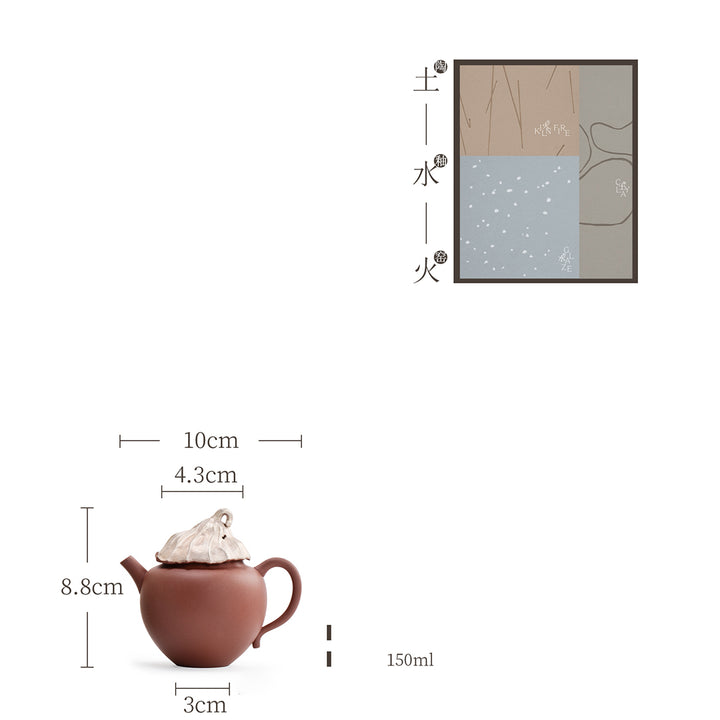 Lotus Heart - 150ml Zisha teapot