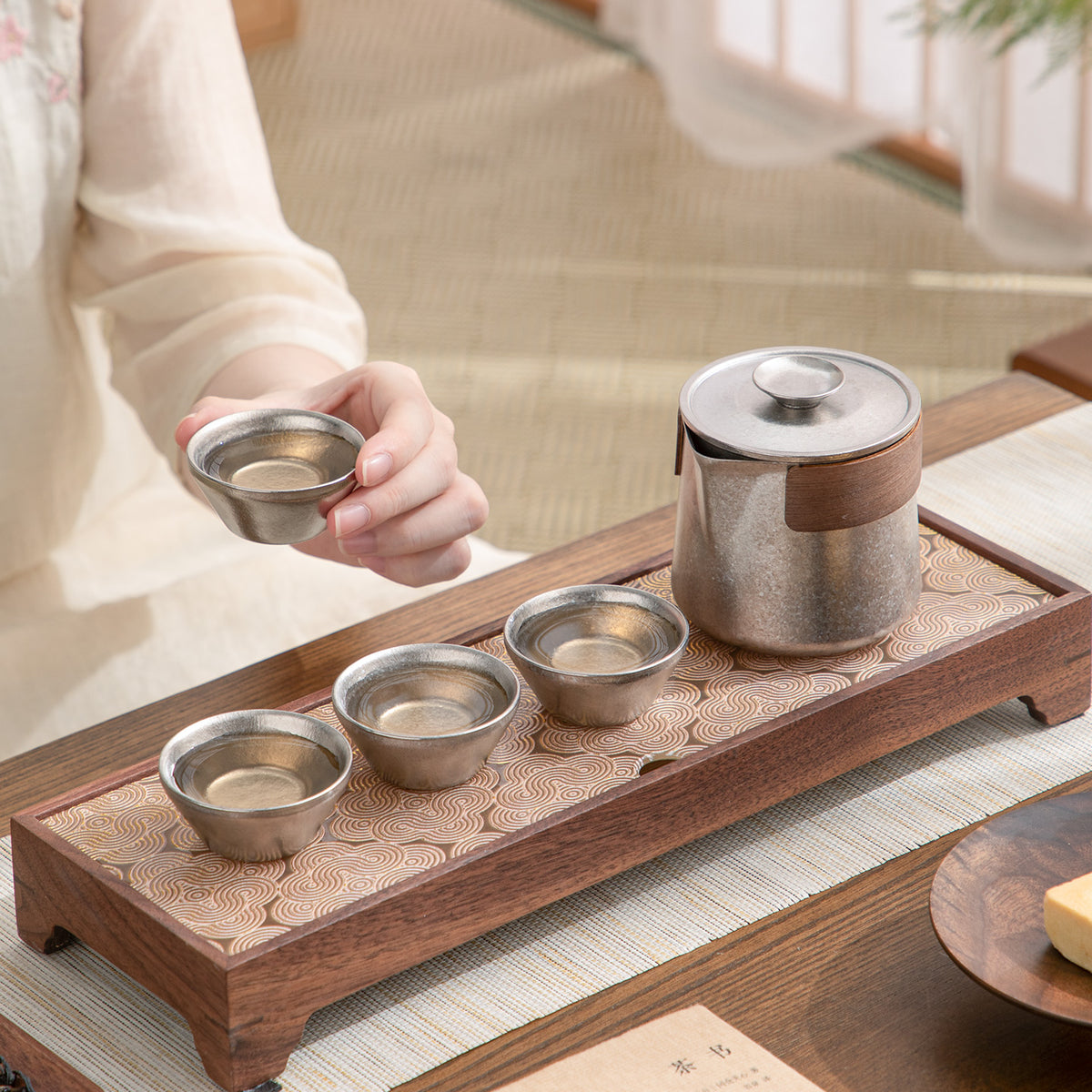 Cryolite  - Personalized Titanium travel tea set - Teaware Space