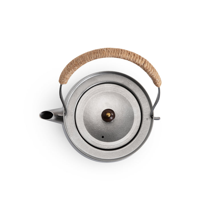 Right moment - Pure Titanium teapot with top handle