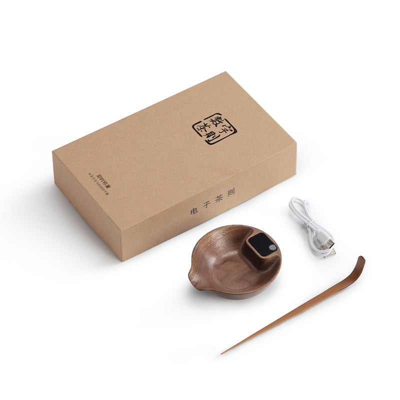 Personalized wood digital scale - Teaware Space