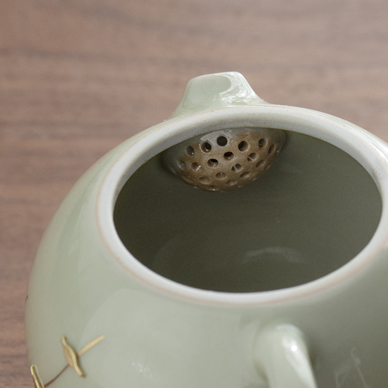 Mistery Beauty - Vintage teapot with holder set