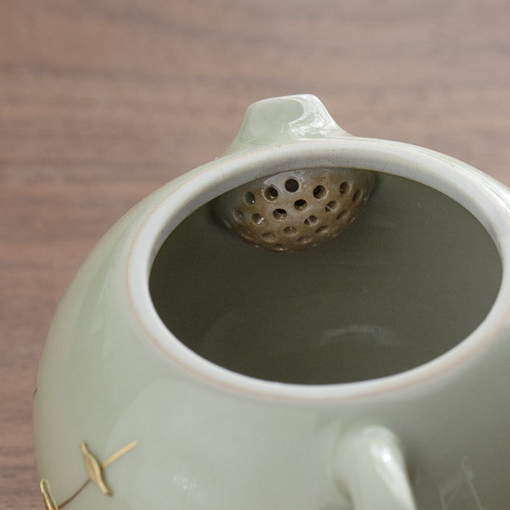 Mistery Beauty - Vintage teapot with holder set