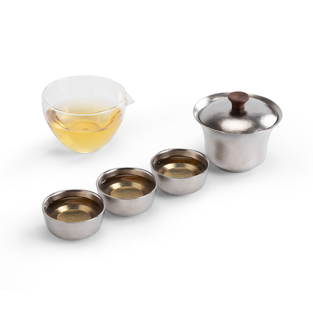 Free Soul  - Portable Titanium Gaiwan tea set for camping - Teaware Space